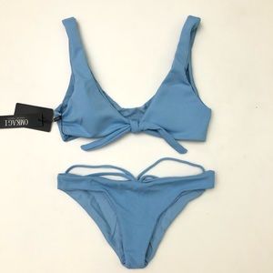 Nwt baby blue bikini set S